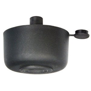 Picior mobila, universal, metalic, reglabil, negru, rotund, 26 mm