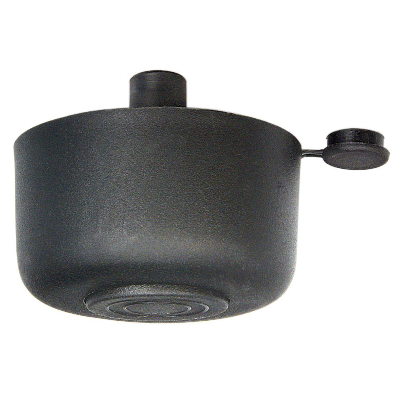 Picior mobila, universal, metalic, reglabil, negru, rotund, 26 mm