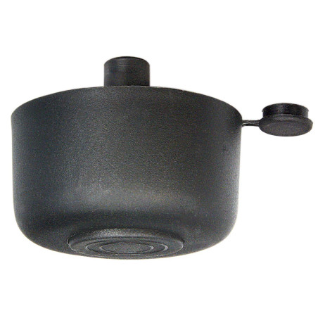 Picior mobila, universal, metalic, reglabil, negru, rotund, 26 mm
