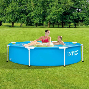 Piscina cu cadru metalic Intex 28205NP, supraterana, rotunda, 244 x 51 cm