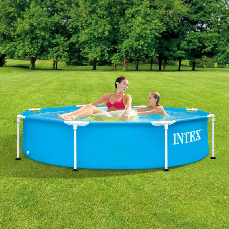 Piscina cu cadru metalic Intex 28205NP, supraterana, rotunda, 244 x 51 cm