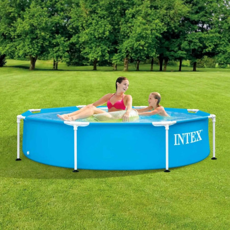 Piscina cu cadru metalic Intex 28205NP, supraterana, rotunda, 244 x 51 cm