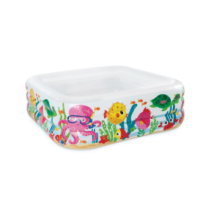 Piscina gonflabila Intex Aquarium 57471NP, pentru copii, 159 x 159 x 50 cm