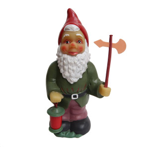 Pitic de gradina, cu felinar, 133000002, din PVC, multicolor, decoratiune gradina, figurina 40 cm