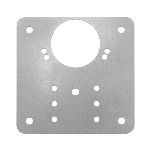 Placa perforata plata, pentru reparatii, metal, 90 x 90 mm