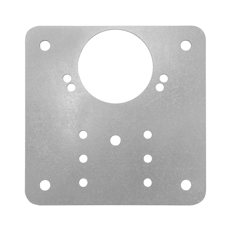 Placa perforata plata, pentru reparatii, metal, 90 x 90 mm