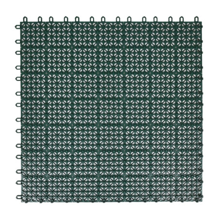 Placa podea cu drenaj, PVC, exterior, verde, 560 x 560 x 9 mm