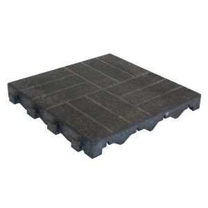 Placa podea exterior, WPC, exterior, gri, 400 x 400 x 45 mm