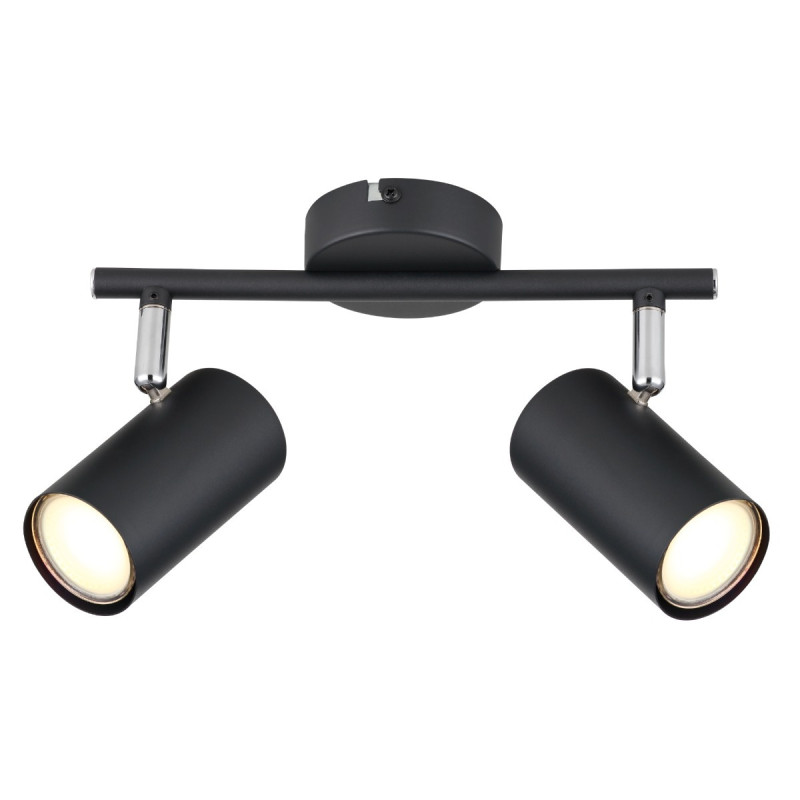 Plafoniera Allvi 57914-2, 2 x GU10, negru mat, moderna