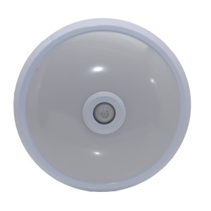 Plafoniera LED cu senzor MF0011-17710, 12W, 1100lm, lumina rece 6400K, alba, moderna