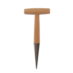Plantator rasaduri Versay T1, conic, metal, cu maner lemn, 29 cm