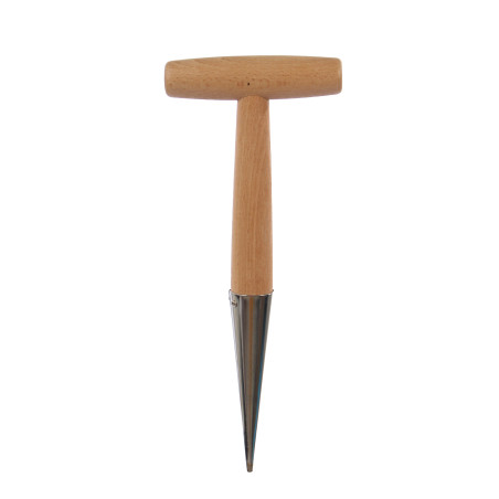 Plantator rasaduri Versay T1, conic, metal, cu maner lemn, 29 cm