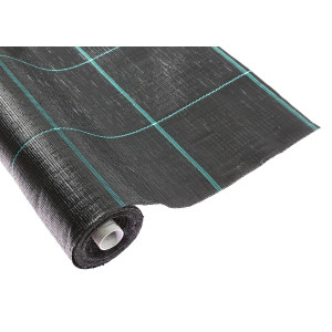 Plasa antiburuieni, Agrojutex, textil, negru, 1.6 x 20 m