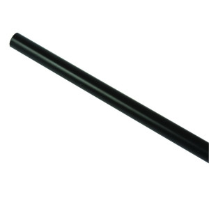 Bara galerie metal, 16 mm, 160 cm, negru
