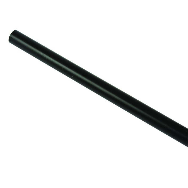 Bara galerie metal, 16 mm, 160 cm, negru
