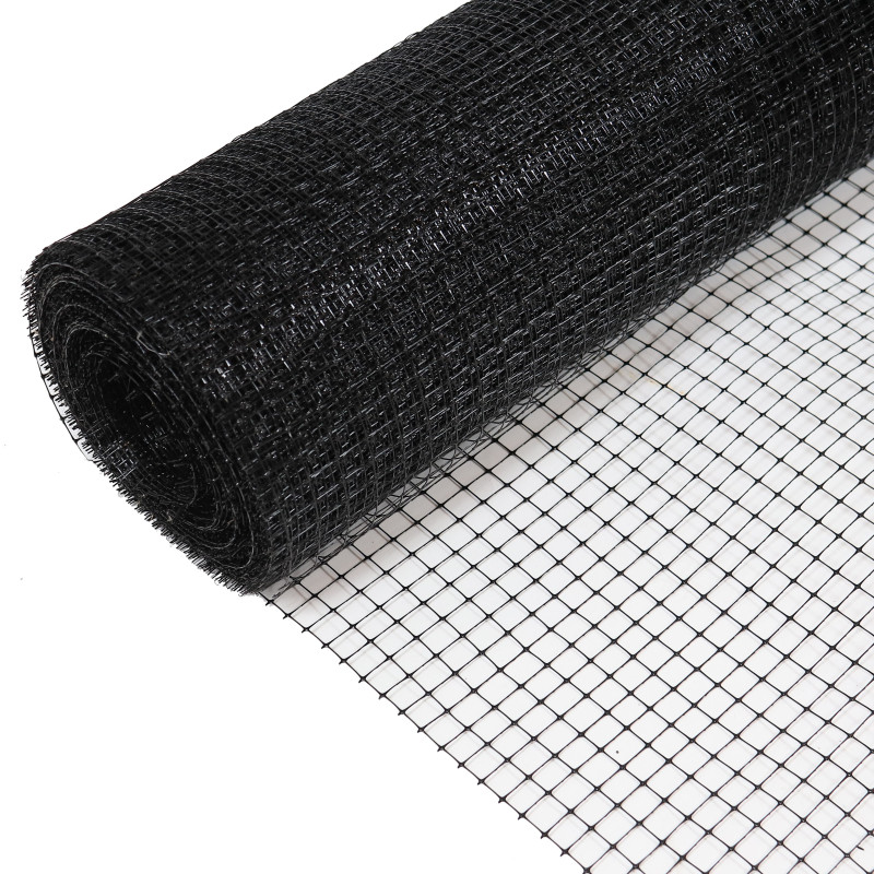 Plasa antipasari, anticartite, Nortene, polipropilena, negru, 2 x 100 m