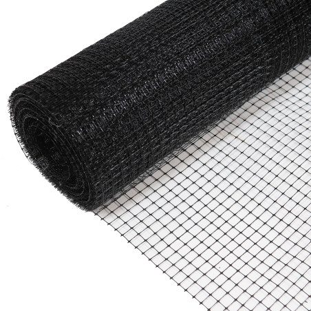 Plasa antipasari, anticartite, Nortene, polipropilena, negru, 2 x 100 m