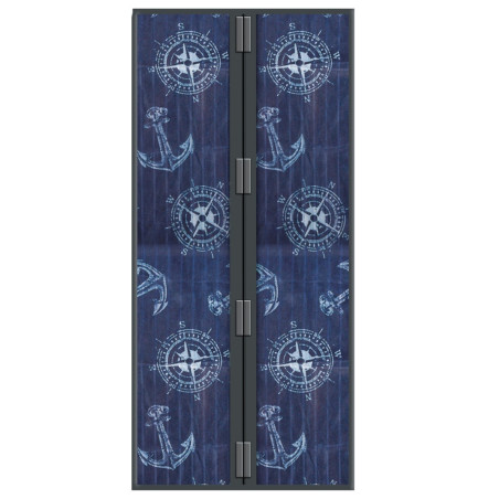 Plasa protectie insecte / tantari cu inchidere magnetica, Ancora, pentru usi, poliester, 100 x 210 cm