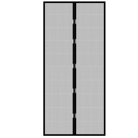 Plasa protectie insecte / tantari cu inchidere magnetica, Delight, pentru usi, poliester, negru, 100 x 210 cm
