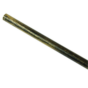 Bara galerie metal, 20 mm, 200 cm, negru auriu