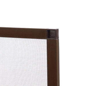 Plasa protectie insecte / tantari, pentru ferestre, aluminiu, maro, 57.9 x 108.8 cm