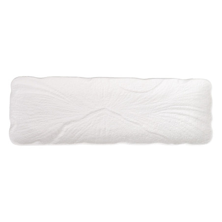 Platou dreptunghiular D4113, portelan, alb, 33 x 11 cm