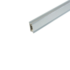 Plinta antistrop, rectangulara, pentru blat bucatarie, 45656, finisaj aluminiu, 2 m