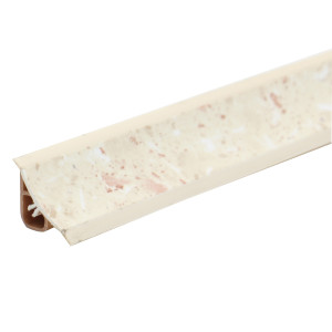 Plinta PVC pentru blat baie sau bucatarie, Korner, galben sira, cu margini flexibile cauciucate, 23 mm, 3 m