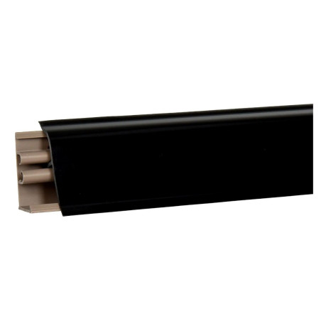 Plinta PVC pentru blat bucatarie, Profiline PP381, negru, 38 mm, 3 m
