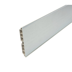 Plinta PVC, pentru mascare picioare mobilier, 11093, aluminiu, 1.95 m x 100 mm