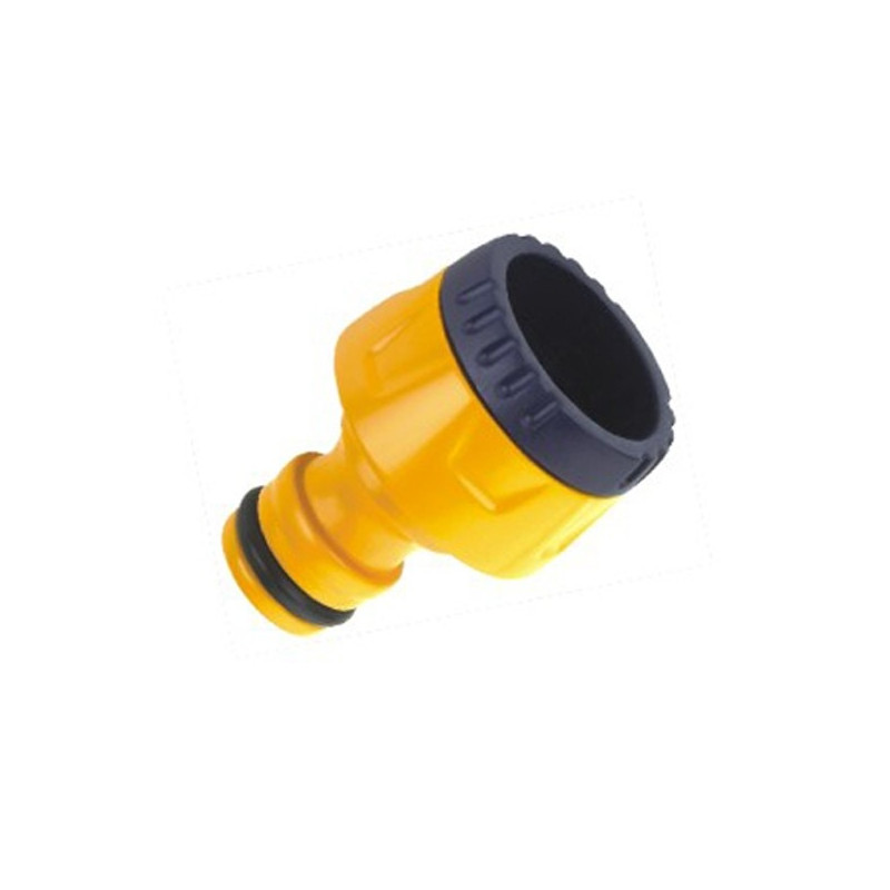 Adaptor robinet - furtun pentru irigatii gradina, 1 iesire, filet interior, 13 mm/19 mm, polipropilena, Grunman DY8024L