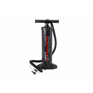 Pompa aer pentru produse gonflabile, manuala, Intex 68615, cu furtun + 3 adaptoare 48 cm