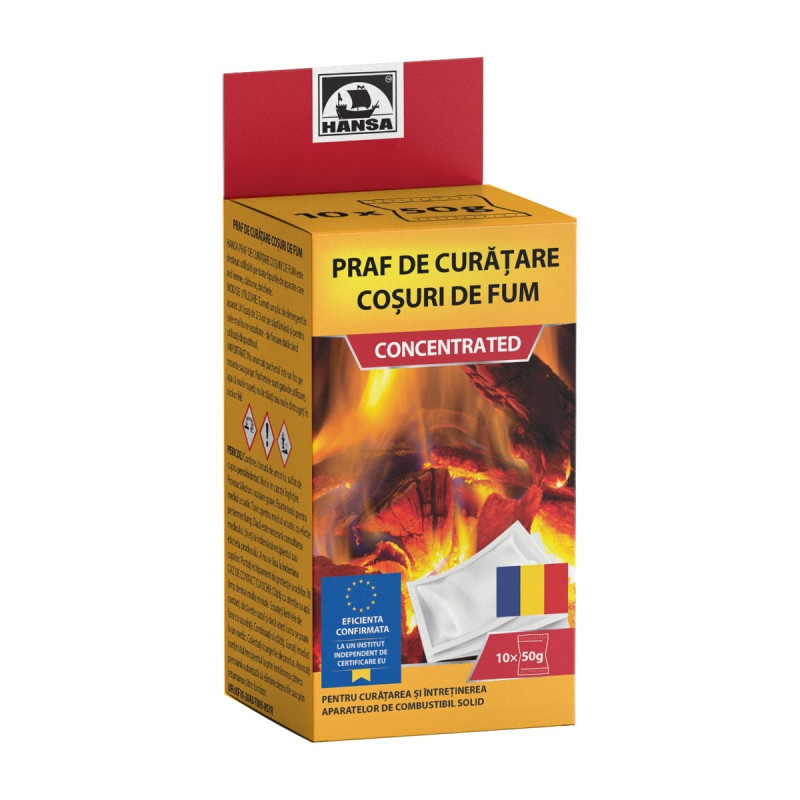 Praf curatare funingine Hansa, plicuri 10 X 50 g