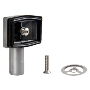 Preaplin chiuveta bucatarie, Eurociere S146, dreptunghiular in cuva, gratar rotund inox, 2 suruburi, pentru chiuvete inox sau co
