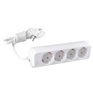 Prelungitor 037629, 4 prize, 3 m, 2500W, 3 x 1 mmp, contact de protectie