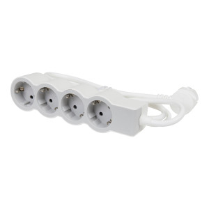 Prelungitor 4 prize Legrand 694561, 3 m, 3680 W, 3 x 1.5 mmp, contact de protectie, protectie copii