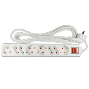 Prelungitor Lohuis 8 prize, 1.5 m, 3500W, 3 x 1.5 mmp, contact de protectie, intrerupator