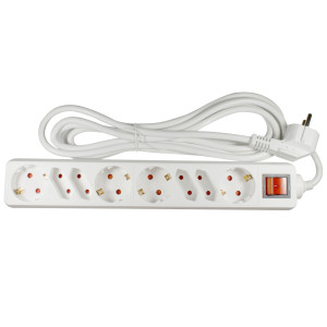 Prelungitor Lohuis 8 prize, 3 m, 3500W, 3 x 1.5 mmp, contact de protectie, intrerupator