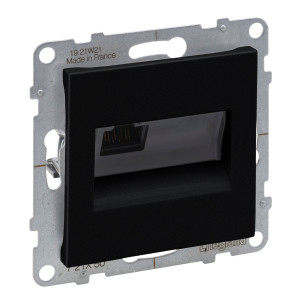 Priza internet Legrand New Suno 721450, RJ45 cat. 5E UTP, incastrata, negru