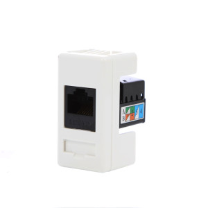 Priza internet System GW20271, RJ45 cat. 5E, incastrata, modulara - 1 m, alba