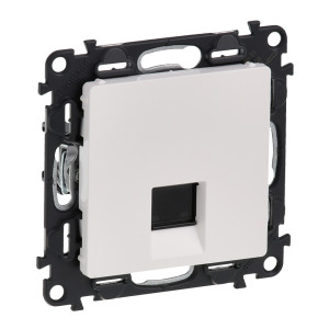 Priza internet Valena Life 753140, RJ45 cat. 5E, incastrata, alba