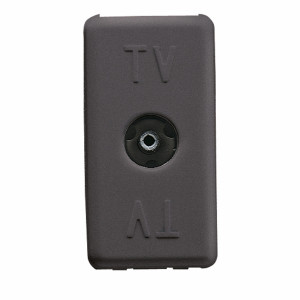 Priza TV direct Gewiss System SY/BK GW21228-1BL, incastrata, modulara - 1, neagra