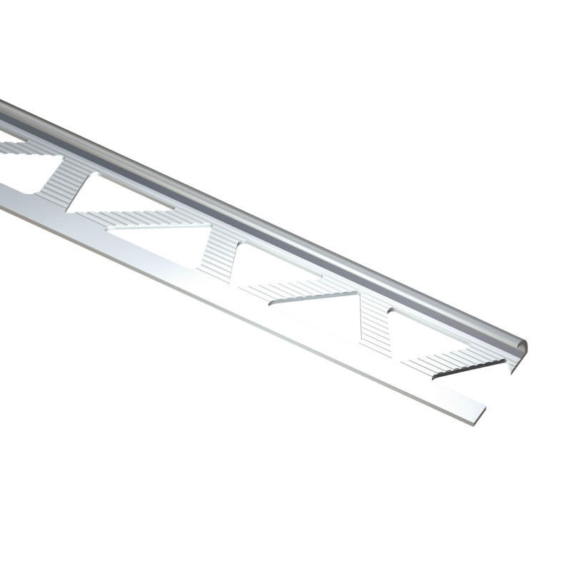 Profil aluminiu de colt exterior rotund pentru gresie si faianta, S53, bronz, 10 x 2500 mm