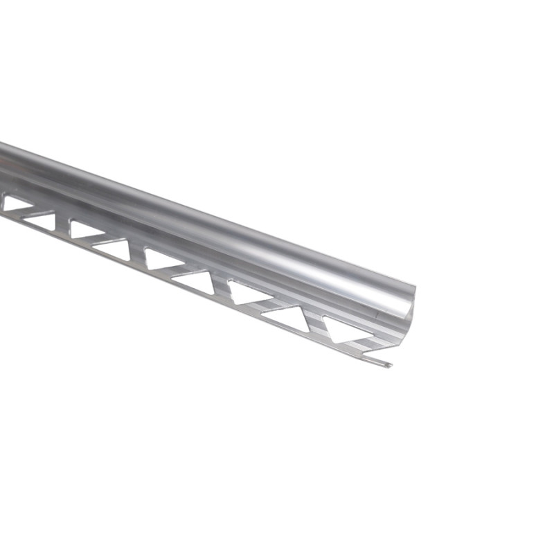 Profil aluminiu de colt interior pentru gresie si faianta, S96, argintiu, 10 x 2500 mm