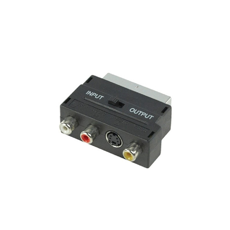 Adaptor scart + 3RCA+S-VIDEO