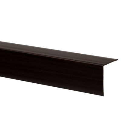 Profil de colt L 32018-8695 din PVC, wenge, 25 x 25 mm, 2.75 m