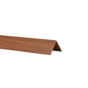 Profil de colt L din PVC 32018-H40, nuc, 25 x 25 mm, 2.75 m
