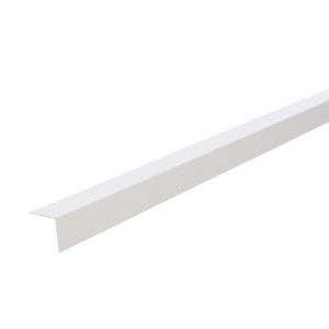 Profil de colt L din PVC, alb, 25 x 25 mm, 2.75 m