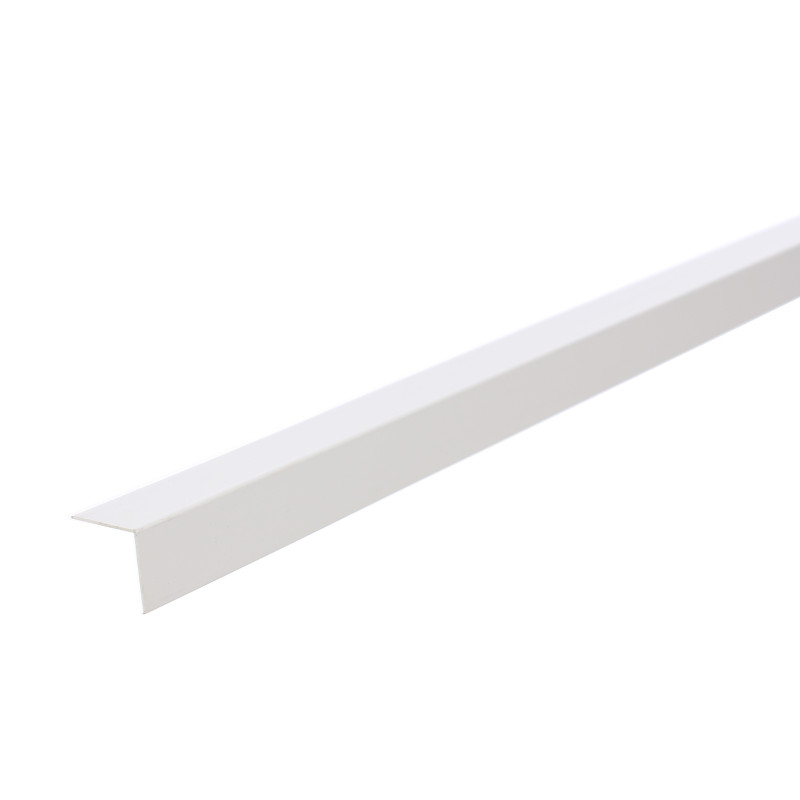 Profil de colt L din PVC, alb, 25 x 25 mm, 2.75 m