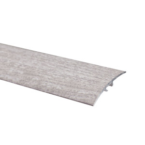 Profil de trecere din aluminiu S64, latime 40 mm, stejar gri, 270 cm